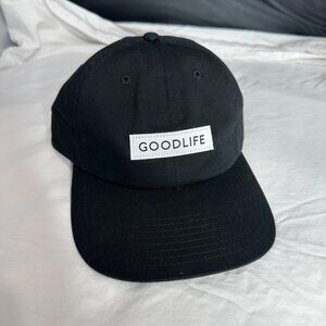 Goodlife Black Curved Brim Box Logo Adjustable Baseball Cap Casual Hat